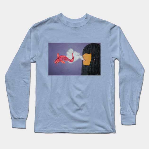 Smoke Into Water Long Sleeve T-Shirt by Rororocker